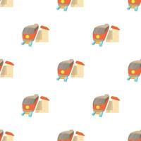 Train pattern seamless vector