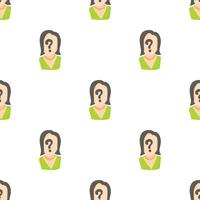 Question pattern seamless vector