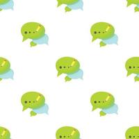 Chat pattern seamless vector