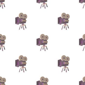 Camera pattern seamless vector