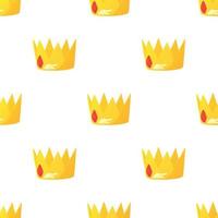 Crown pattern seamless vector