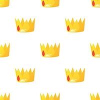 Crown pattern seamless vector