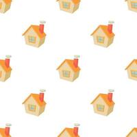 House pattern seamless vector