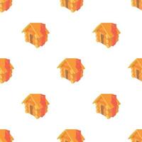 Small hut pattern seamless vector