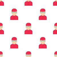 Worker pattern seamless vector