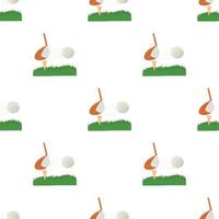 Hit golf ball pattern seamless vector