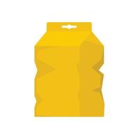 Garbage package icon flat isolated vector