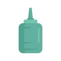 Used glue bottle icon flat isolated vector