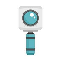 Underwater action camera icon flat isolated vector