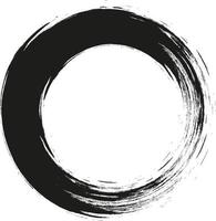 Circles of paint on a white background. Grunge. Frame. Brush. Circle drawn with ink brush. Design element logo, baner. Black abstract circle. vector