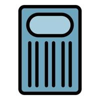 Orthopedic float bed icon color outline vector
