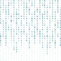 Background with numbers on the screen. Binary code zero one. Matrix. binary code. Banner, logo, wallpaper. Coding. Hacker concept. vector