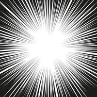 Black and white background of radial lines for comics. Manga speed frame. Superhero action. Explosion background. vector