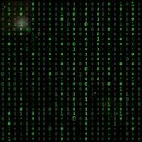 Background with numbers on the screen. Binary code zero one. Matrix. binary code. Banner, logo, wallpaper. Coding. Hacker concept. vector