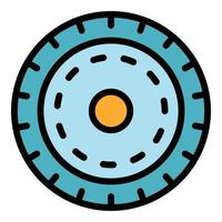 Float reel icon color outline vector