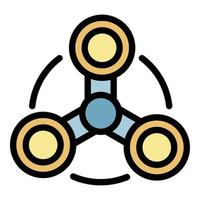 Operating room light icon color outline vector