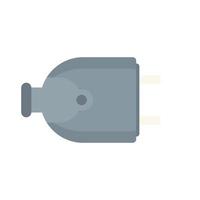 House electric plug icon flat isolated vector