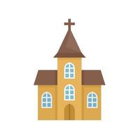 Window church icon flat isolated vector