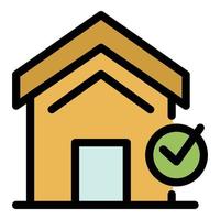 Repairman house maintenance icon color outline vector