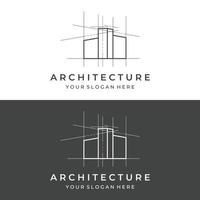 Logo design of modern and elegant luxury apartment buildings, houses, hotels and buildings isolated background.Logo for business,architecture, construction and building. vector