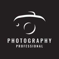 Photography camera logo, lens camera shutter, digital, line, professional, elegant and modern. Logo can be used for studio, photography and businesses. Using vector illustration editing templates.