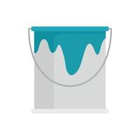 Paint bucket icon flat isolated vector