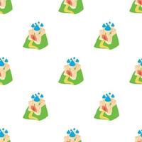 Ancient palace pattern seamless vector
