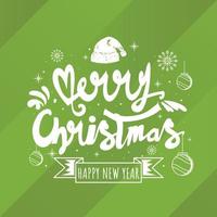 greetings for christmas day with bold latin script style vector font
