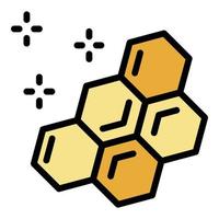 Honey comb icon color outline vector