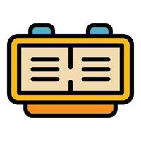 Working flexible hours icon color outline vector