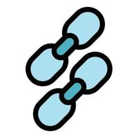 Add link icon color outline vector