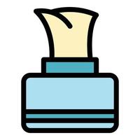 Wet wipes icon color outline vector