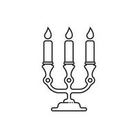 candle icon vector