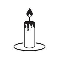 candle icon vector