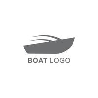 grey motor or sailboat business abstract creative vector art logo with the boat icon or symbol in simple flat trendy modern style isolated on white background