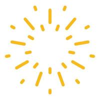 Firework sky night icon color outline vector