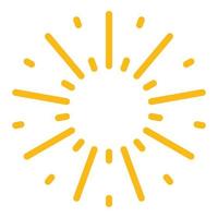 Firework package icon color outline vector