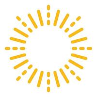 Firework circle icon color outline vector