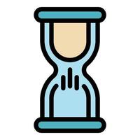 Time management icon color outline vector