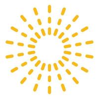 Firework seasonal icon color outline vector