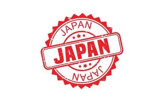 JAPAN stamp rubber with grunge style on white background vector