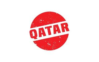 QATAR stamp rubber with grunge style on white background vector