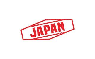 JAPAN stamp rubber with grunge style on white background vector