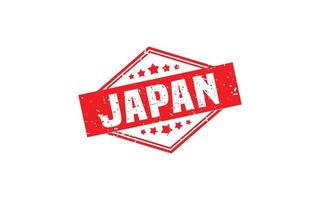 JAPAN stamp rubber with grunge style on white background vector