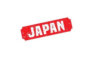 JAPAN stamp rubber with grunge style on white background vector