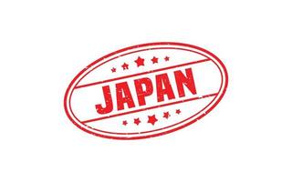 JAPAN stamp rubber with grunge style on white background vector