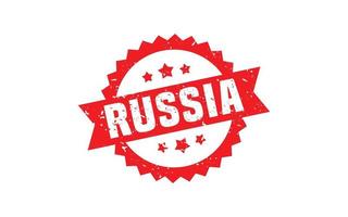 RUSSIA stamp rubber with grunge style on white background vector