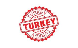 TURKEY rubber stamp with grunge style on white background vector