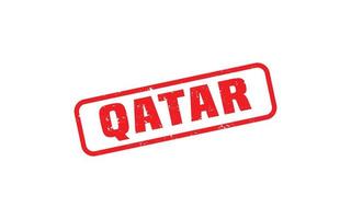 QATAR stamp rubber with grunge style on white background vector