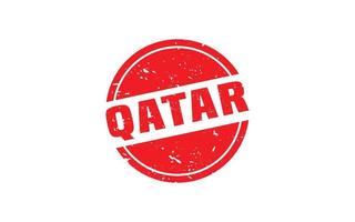 goma de sello qatar con estilo grunge sobre fondo blanco vector